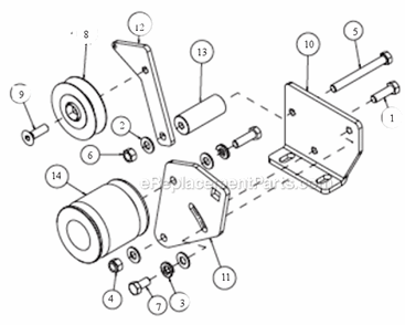 Page F Diagram and Parts List for MK-4030KB  MK Diamond Concrete Saw